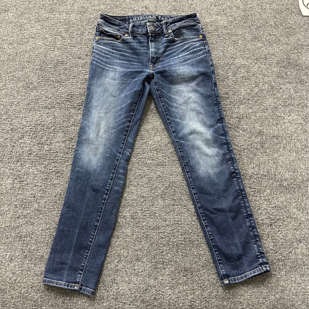 American Eagle Jeans Mens 29x30 Blue Airflex+ Skinny Recycled Cotton Stretch